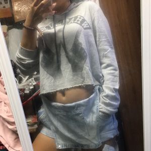 Hooded Cropped Sweater